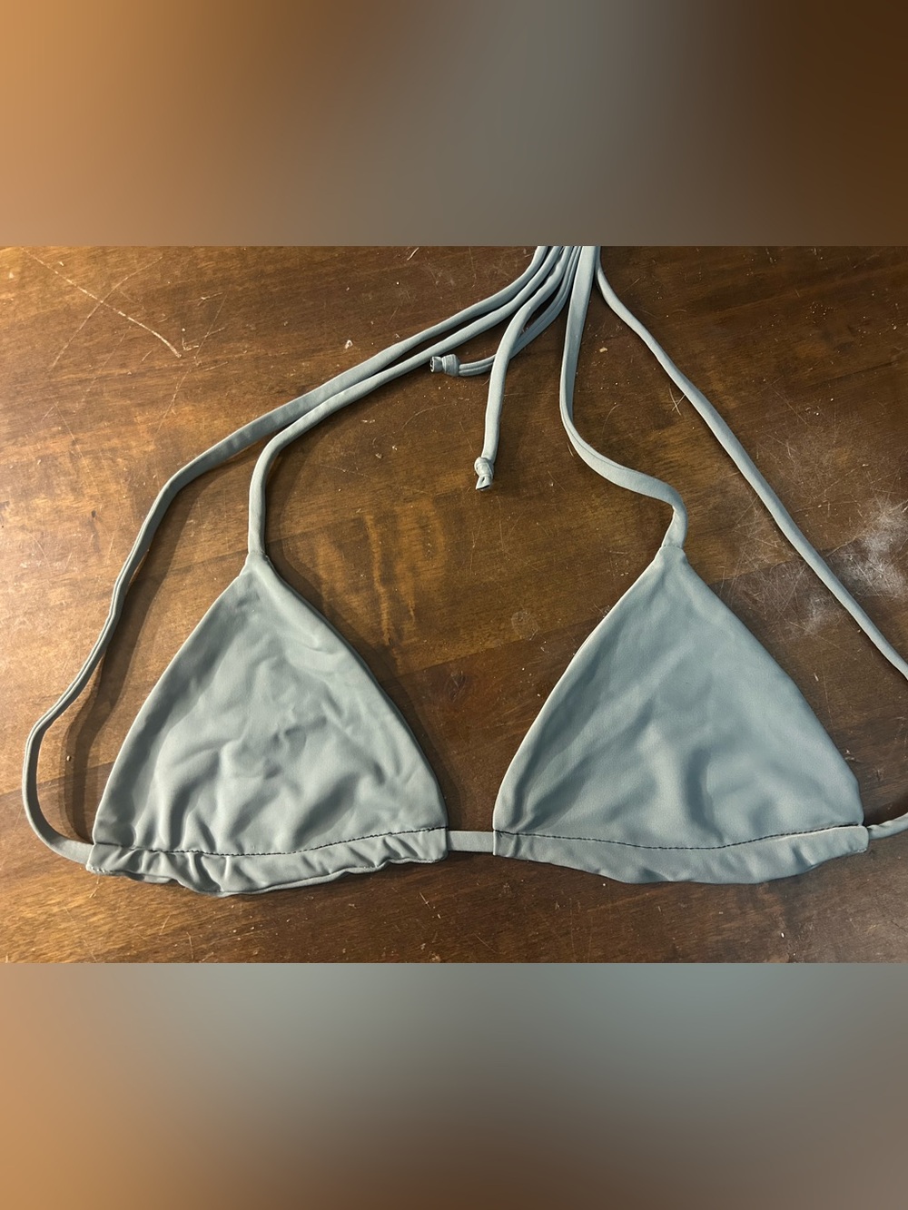 NWOT Sexy Skimpy no known brand Hunter Green Triangle Bikini Top